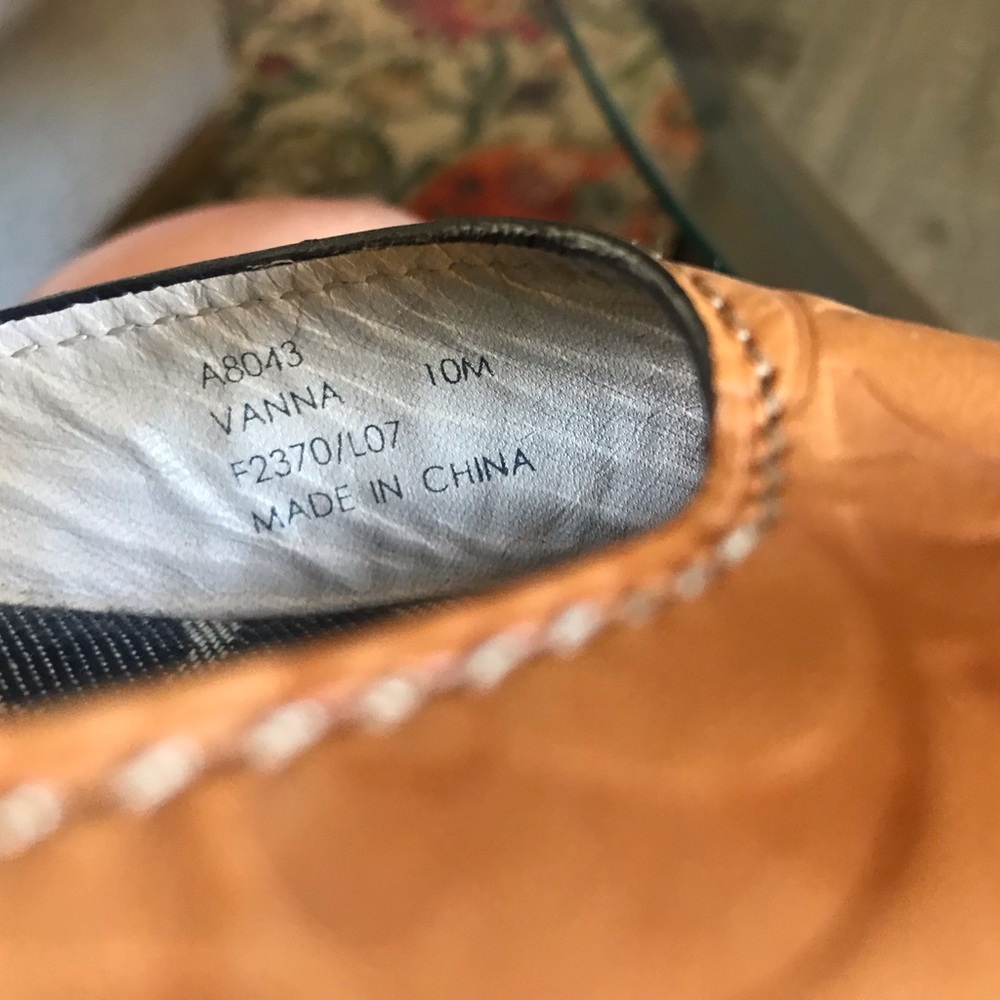 Vintage Coach!! Anna Women's Brown and Blue Wedge Sandals - Picture 6 of 8